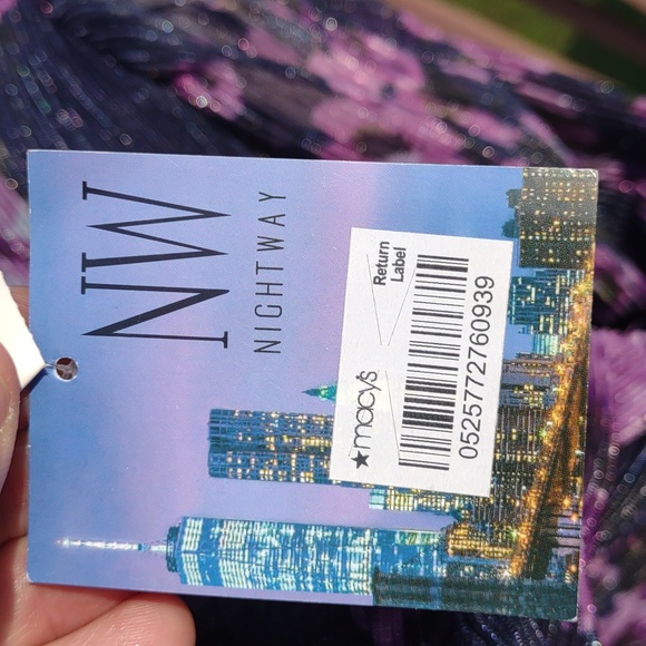 🌜NIGHTWAY DRESSES Wrap Style, Hi-Lo Formal Dress - Picture 10 of 16